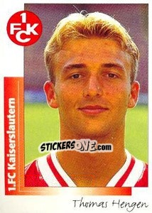 Cromo Thomas Hengen - German Football Bundesliga 1995-1996 - Panini