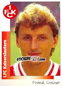 Sticker Frank Freiner - German Football Bundesliga 1995-1996 - Panini