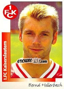 Sticker Bernd Hollerbach - German Football Bundesliga 1995-1996 - Panini