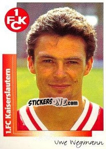 Sticker Uwe Wegmann - German Football Bundesliga 1995-1996 - Panini