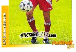 Sticker Pavel Kuka unten - German Football Bundesliga 1995-1996 - Panini