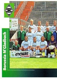 Figurina Mannschaftsbild links - German Football Bundesliga 1995-1996 - Panini