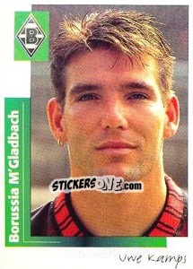 Sticker Uwe Kamps - German Football Bundesliga 1995-1996 - Panini