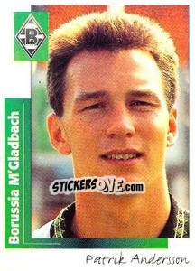 Cromo Patrik Andersson - German Football Bundesliga 1995-1996 - Panini