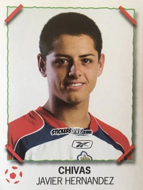 Sticker Javier Hernandez - Super Futbol 2007
 n. 134 - Panini