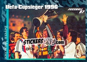 Cromo UEFA-Cupsieger Bayern München 1996