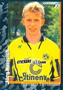 Sticker Jörg Heinrich - German Football Bundesliga 1996-1997 - Panini