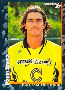 Sticker Paulo Sousa - German Football Bundesliga 1996-1997 n. 14 - Panini
