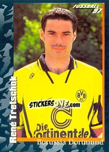 Sticker René Tretschok - German Football Bundesliga 1996-1997 - Panini