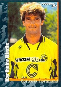 Cromo Karlheinz Riedle - German Football Bundesliga 1996-1997 - Panini