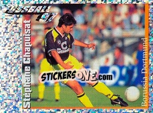 Figurina Action Bild Stéphane Chapuisat - German Football Bundesliga 1996-1997 - Panini