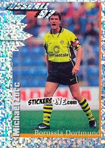 Sticker Action Bild Michael Zorc - German Football Bundesliga 1996-1997 - Panini