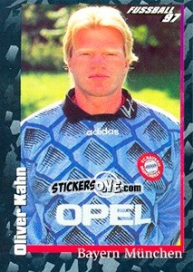 Sticker Oliver Kahn - German Football Bundesliga 1996-1997 n. 31 - Panini