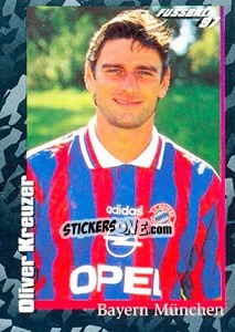 Cromo Oliver Kreuzer - German Football Bundesliga 1996-1997 - Panini