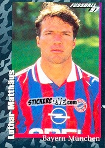Sticker Lothar Matthäus - German Football Bundesliga 1996-1997 n. 34 - Panini