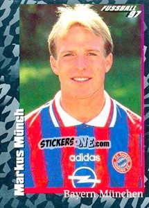 Sticker Markus Münch - German Football Bundesliga 1996-1997 - Panini