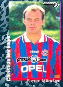 Sticker Christian Nerlinger - German Football Bundesliga 1996-1997 - Panini