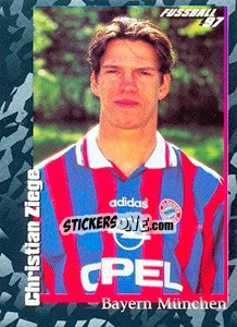 Sticker Christian Ziege - German Football Bundesliga 1996-1997 - Panini