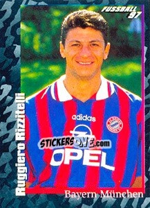 Cromo Ruggiero Rizzitelli - German Football Bundesliga 1996-1997 - Panini