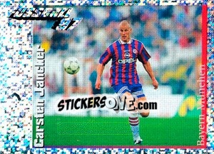 Sticker Action Bild Carsten Jancker - German Football Bundesliga 1996-1997 - Panini