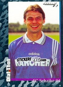 Cromo Olaf Thon - German Football Bundesliga 1996-1997 - Panini