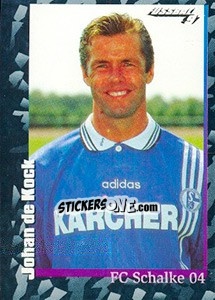 Sticker Johan de Kock - German Football Bundesliga 1996-1997 - Panini