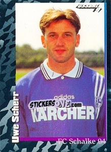 Sticker Uwe Scheer - German Football Bundesliga 1996-1997 - Panini