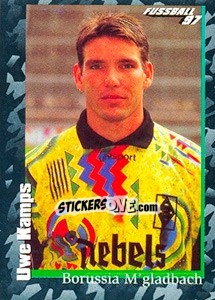 Sticker Uwe Kamps - German Football Bundesliga 1996-1997 - Panini