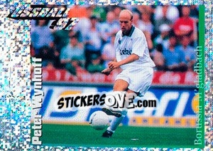 Sticker Action Bild Peter Wynhoff - German Football Bundesliga 1996-1997 - Panini