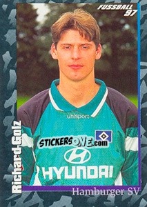 Sticker Richard Golz - German Football Bundesliga 1996-1997 - Panini
