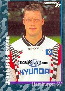 Sticker Jakob Friis-Hansen - German Football Bundesliga 1996-1997 - Panini