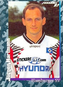 Cromo Jürgen Hartmann - German Football Bundesliga 1996-1997 - Panini