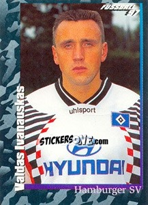 Cromo Valdas Ivanauskas - German Football Bundesliga 1996-1997 - Panini
