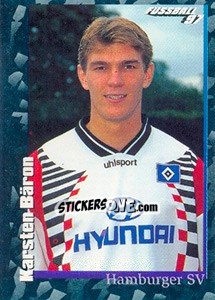 Sticker Karsten Bäron - German Football Bundesliga 1996-1997 - Panini