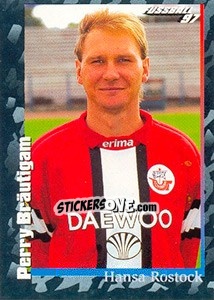 Sticker Perry Bräutigam - German Football Bundesliga 1996-1997 - Panini