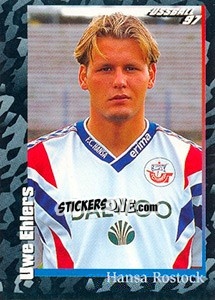 Cromo Uwe Ehlers - German Football Bundesliga 1996-1997 - Panini
