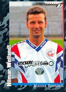 Cromo Hilmar Weilandt - German Football Bundesliga 1996-1997 - Panini