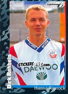 Sticker Dirk Rehbein - German Football Bundesliga 1996-1997 - Panini