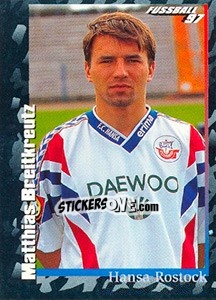 Cromo Matthias Breitkreutz - German Football Bundesliga 1996-1997 - Panini