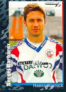Cromo Sergej Barbarez - German Football Bundesliga 1996-1997 - Panini