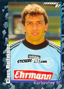 Sticker Claus Reitmaier - German Football Bundesliga 1996-1997 - Panini