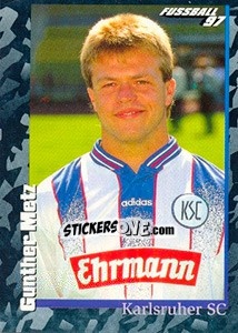 Figurina Gunther Metz - German Football Bundesliga 1996-1997 - Panini