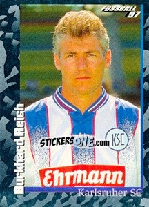Sticker Burkhard Reich - German Football Bundesliga 1996-1997 - Panini