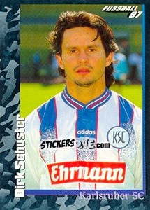 Cromo Dirk Schuster - German Football Bundesliga 1996-1997 - Panini