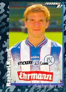 Cromo Raphael Krauß - German Football Bundesliga 1996-1997 - Panini