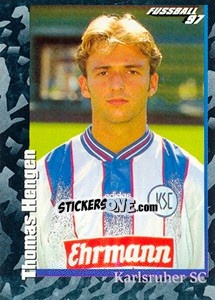 Sticker Thomas Hengen - German Football Bundesliga 1996-1997 - Panini