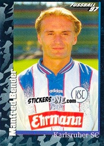 Sticker Manfred Bender - German Football Bundesliga 1996-1997 - Panini