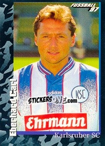 Sticker Eberhard Carl - German Football Bundesliga 1996-1997 - Panini