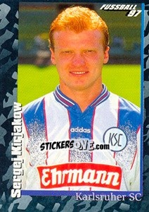 Sticker Sergej Kirjakow - German Football Bundesliga 1996-1997 - Panini