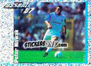 Cromo Action Bild Peter Nowak - German Football Bundesliga 1996-1997 - Panini